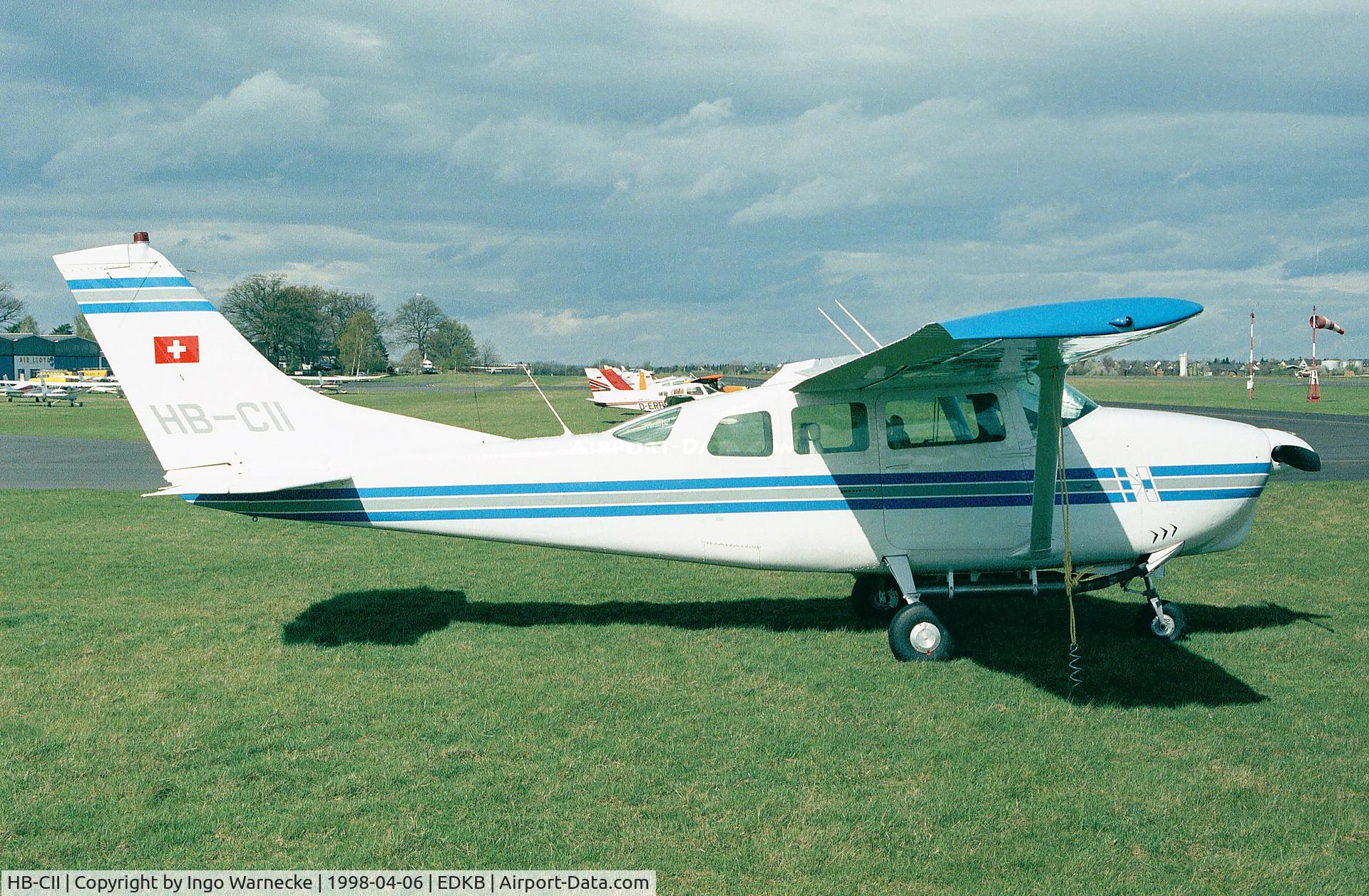 HB-CII, 1964 Cessna 210D Centurion C/N 21058321, Cessna 210D Centurion at Bonn-Hangelar airfield