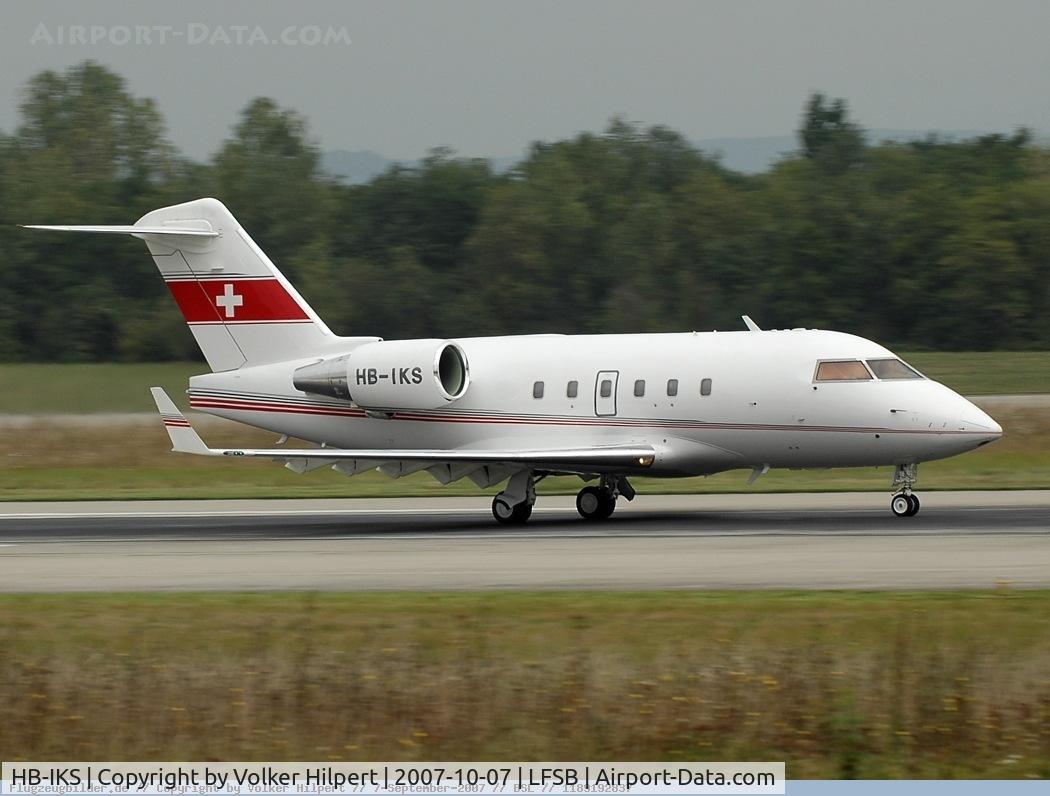 HB-IKS, 1989 Canadair Challenger 601-3A (CL-600-2B16) C/N 5042, at Basel
