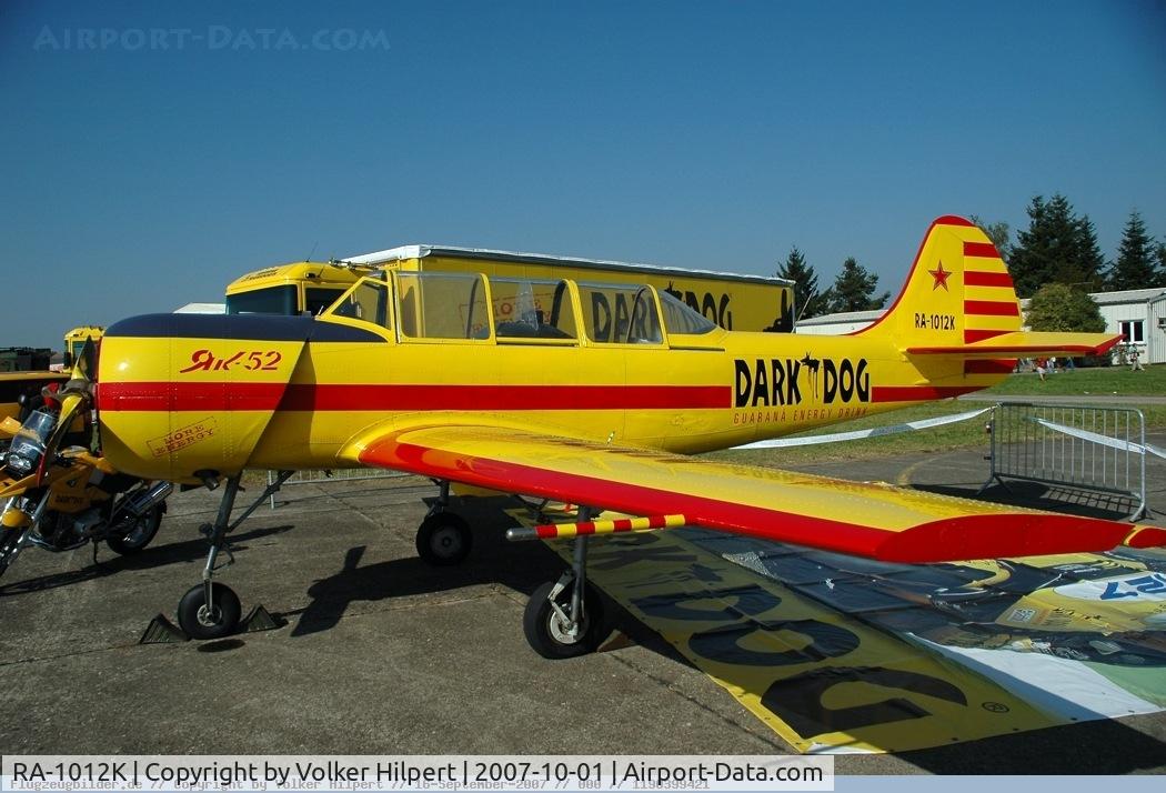 RA-1012K, Yakovlev Yak-52 C/N 856115, Yakovlev Yak-52 Dark Dog