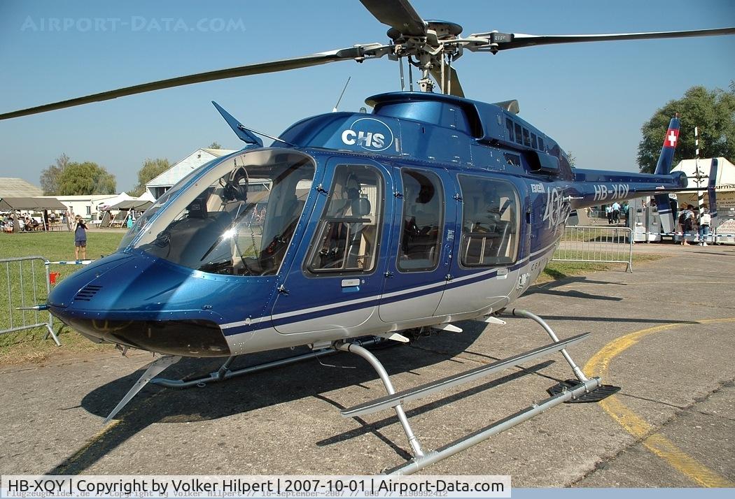 HB-XQY, 1998 Bell 407 C/N 53299, At Phalsbourg