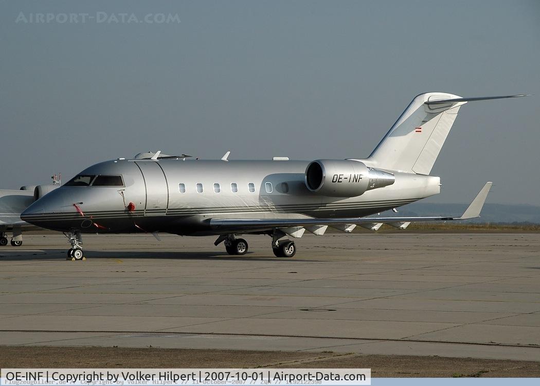OE-INF, 1996 Canadair Challenger 604 (CL-600-2B16) C/N 5303, at zqw