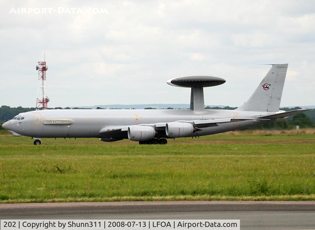 202, 1991 Boeing E-3F (707-300) Sentry C/N 24116, On take off during LFOA Airshow 2008