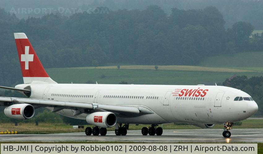 HB-JMI, 2004 Airbus A340-313 C/N 598, Line-up of LX A 343
