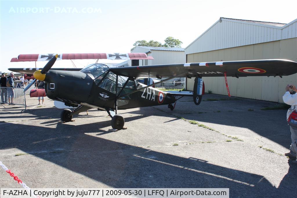 F-AZHA, 1953 Nord NC-856A Norvigie C/N 25, on display at Cerny La Ferté-Alais