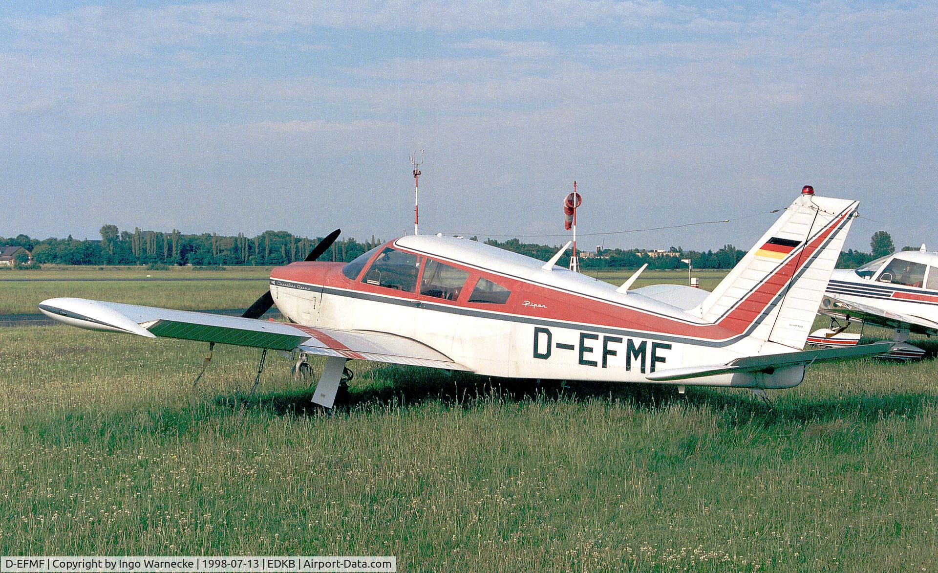 D-EFMF, 1967 Piper PA-28R-180 Cherokee Arrow C/N 28R-30184, Piper PA-28R-180 Cherokee Arrow at Bonn-Hangelar airfield