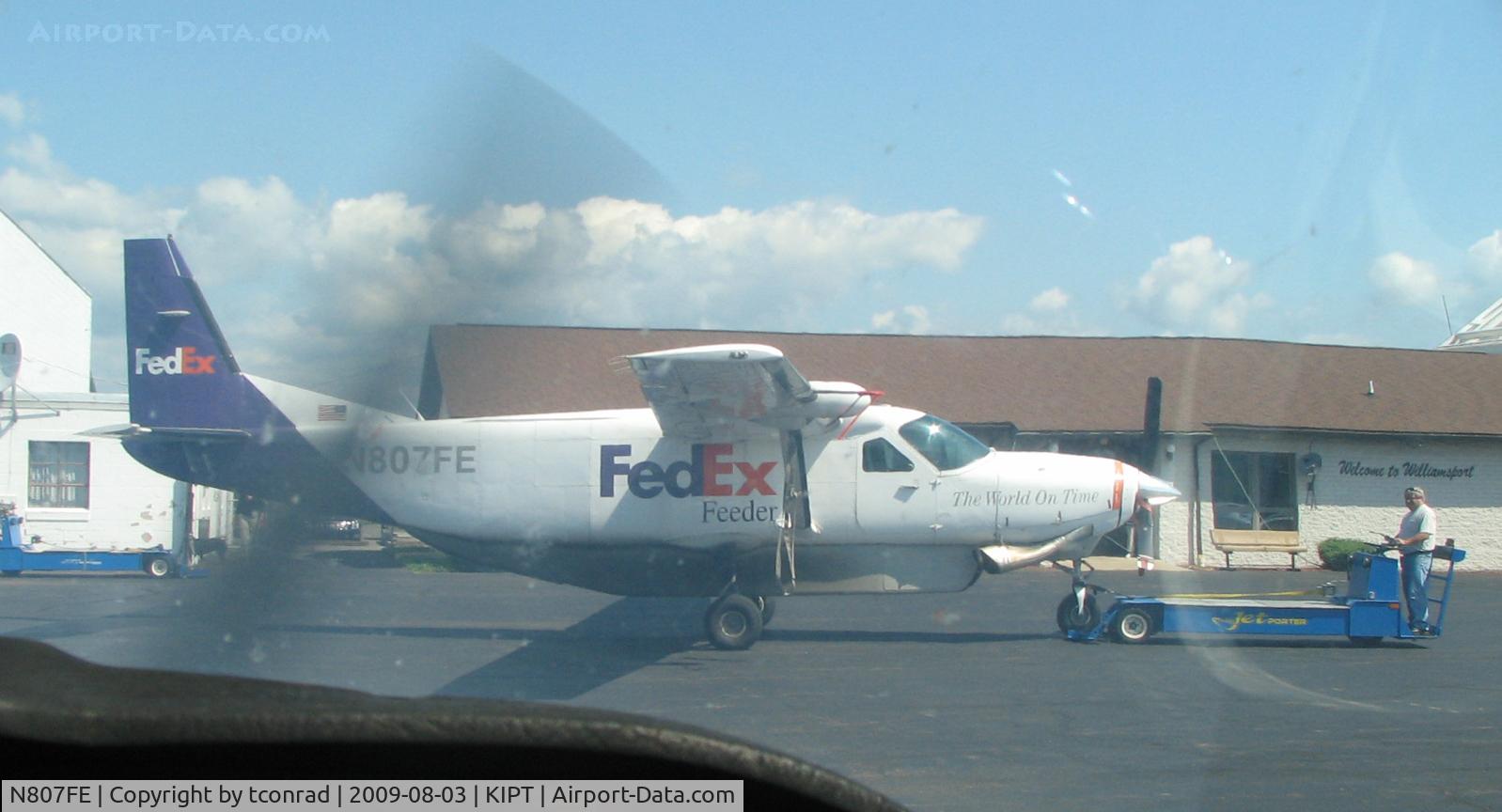 N807FE, 1987 Cessna 208B Super Cargomaster C/N 208B0041, at Williamsport