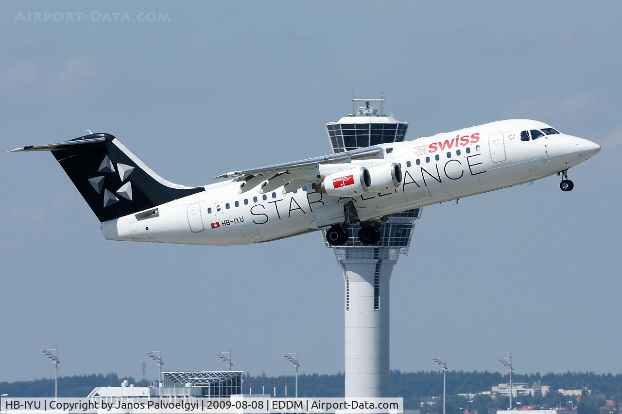 HB-IYU, 2000 British Aerospace Avro 146-RJ100 C/N E3379, Star Alliance (Swiss International Air Lines) BAE System Avro 146-RJ100