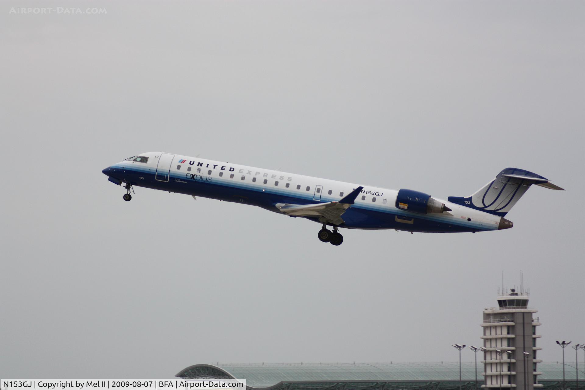 N153GJ, 2005 Bombardier CRJ-702 (CL-600-2C10) Regional Jet C/N 10219, GJS7451 - KGRR-KORD - Departing RWY 26L