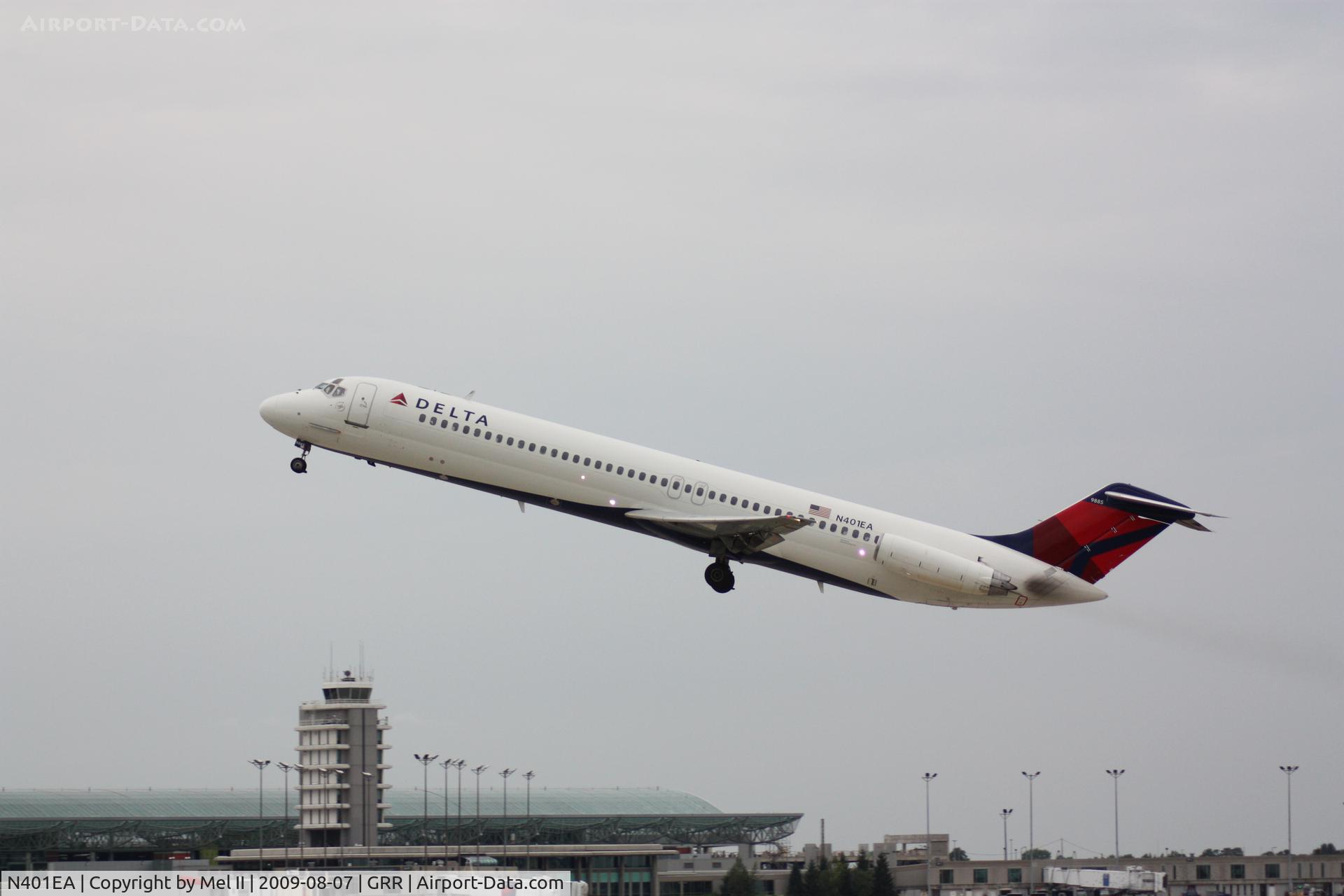 N401EA, 1975 Douglas DC-9-51 C/N 47682, NWA1745 - KGRR-KDTW - Departing RWY 26L