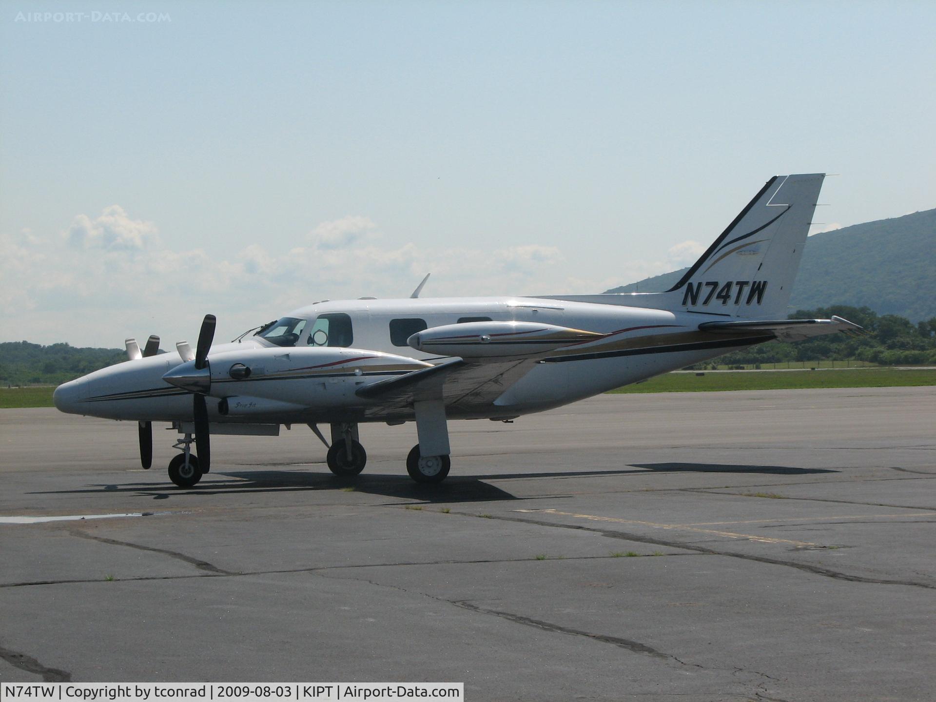 N74TW, Piper PA-31T Cheyenne C/N 31T-7920067, at Williamsport