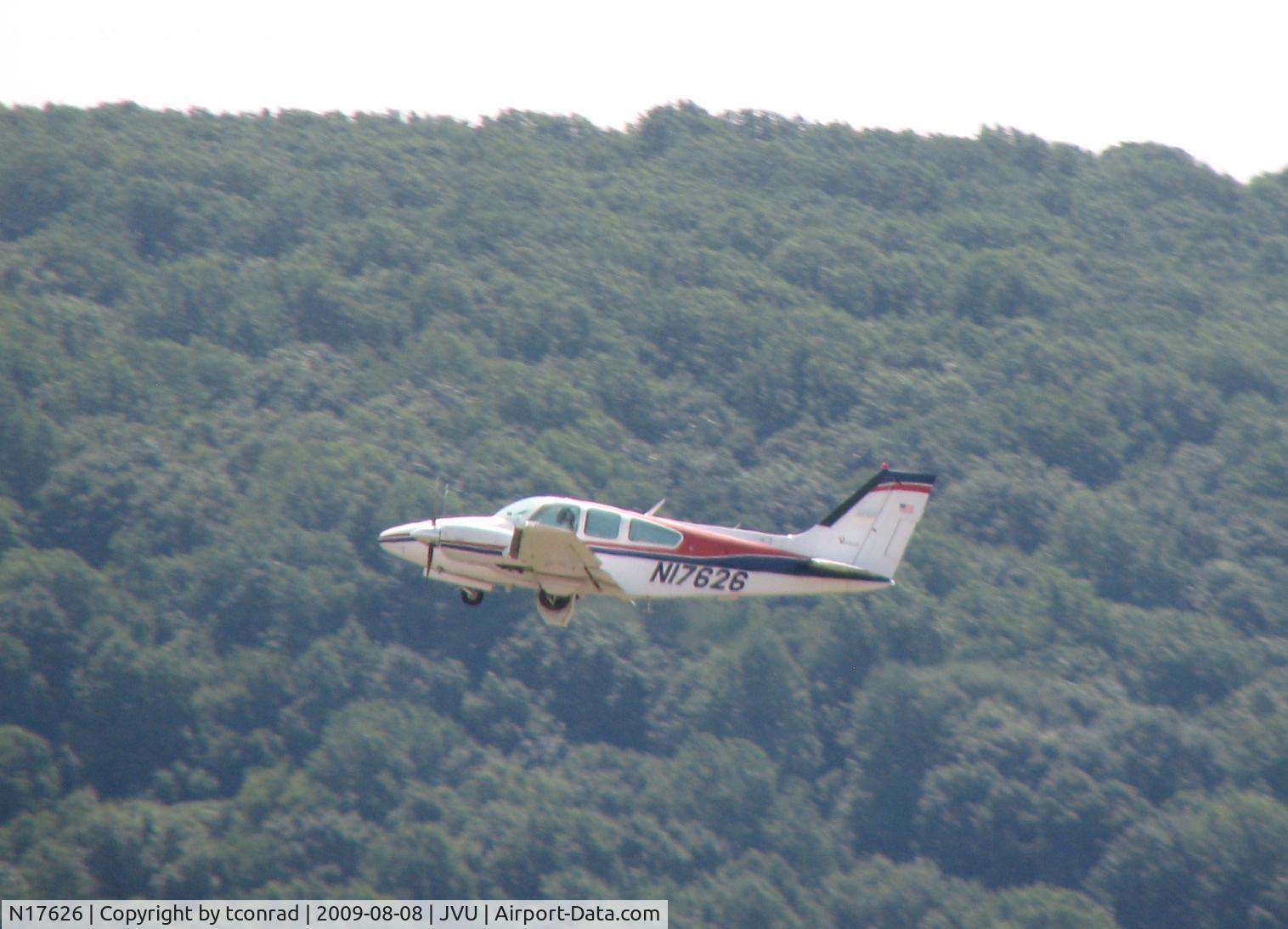 N17626, 1977 Beech 95-B55 (T42A) Baron C/N TC-2061, at Queen City