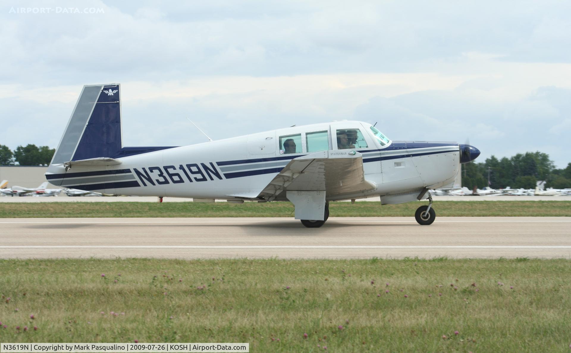 N3619N, 1967 Mooney M-20G Statesman C/N 680015, Mooney M20G