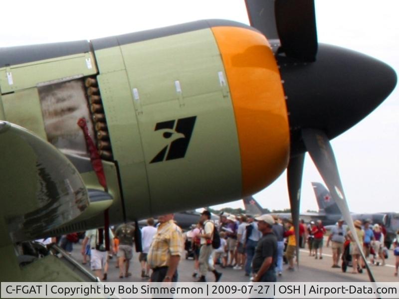 C-FGAT, 1957 Hawker Sea Fury T.20S C/N 41H/623282, Business end.