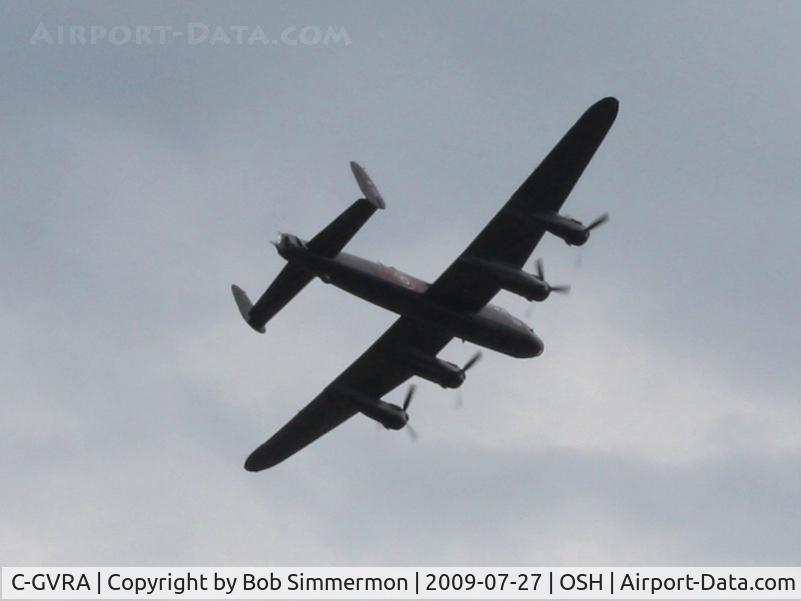 C-GVRA, 1945 Victory Aircraft Avro 683 Lancaster BX C/N FM 213 (3414), Overflying Airventure 2009 - Oshkosh, Wisconsin