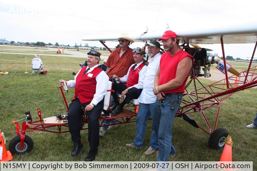 N15MY, 2008 Breezy RLU-1 C/N M148361JB, N15MY builder Mark Yankovich (front seat) and Breezy inventor Carl Unger (rear seat) at Airventure 2009 - Oshkosh, Wisconsin