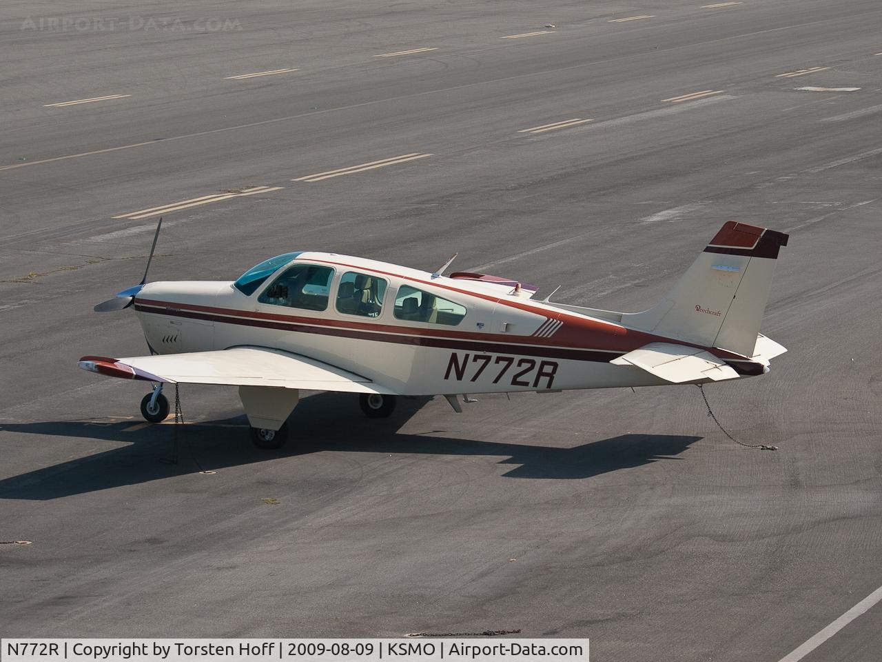 N772R, 1980 Beech F33A Bonanza C/N CE-912, N772R parked at KSMO