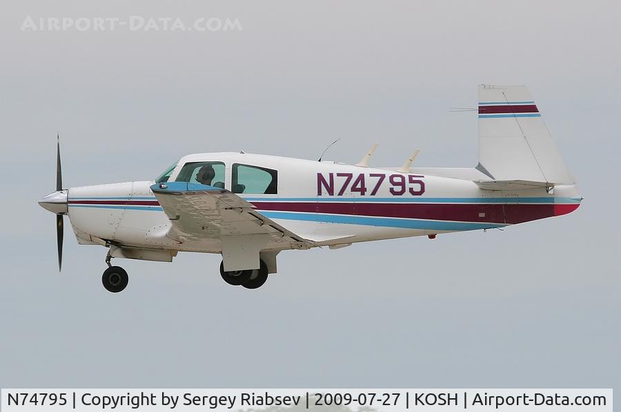 N74795, 1961 Mooney M20B Mark 21 C/N 1795, EAA AirVenture 2009
