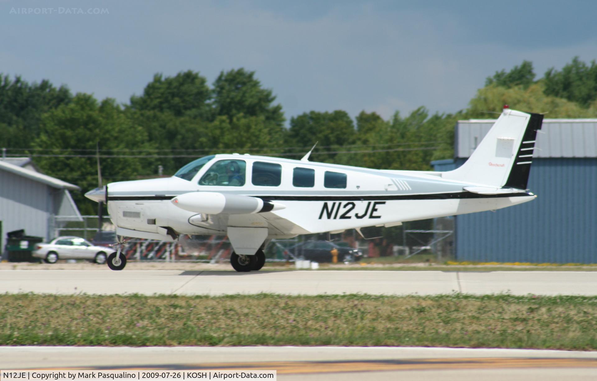 N12JE, Beech A36 Bonanza 36 C/N E-2961, Beech A36