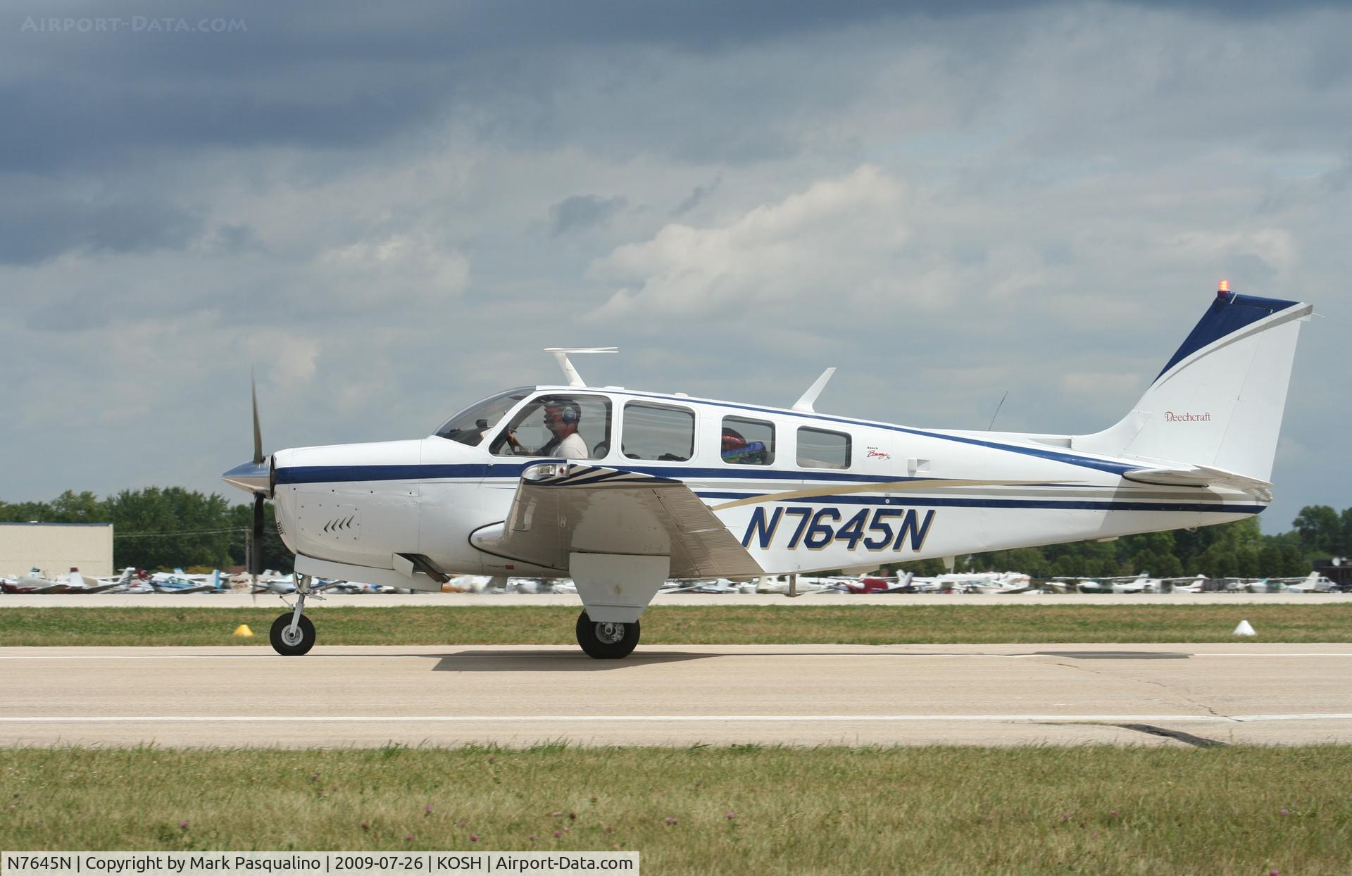 N7645N, 1968 Beech 36 Bonanza C/N E-65, Beech 36