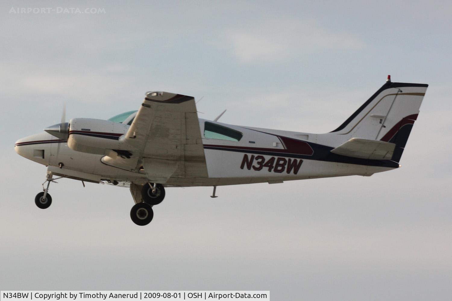 N34BW, 1974 Beech 95-B55 (T42A) Baron C/N TC-1691, 1974 Beech 95-B55 (T42A), c/n: TC-1691