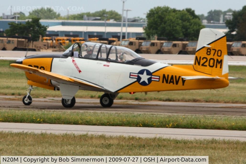 N20M, 1956 Beech-Parks D-45 C/N BG-204, Arriving at Airventure 2009 - Oshkosh, Wisconsin