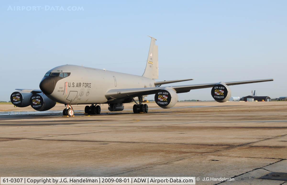61-0307, 1961 Boeing KC-135R Stratotanker C/N 18214, early morning Stratotanker