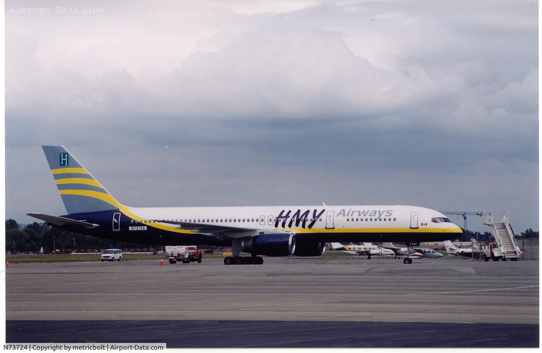 N73724, 1988 Boeing 757-258 C/N 24254, YVR,Sep.2002