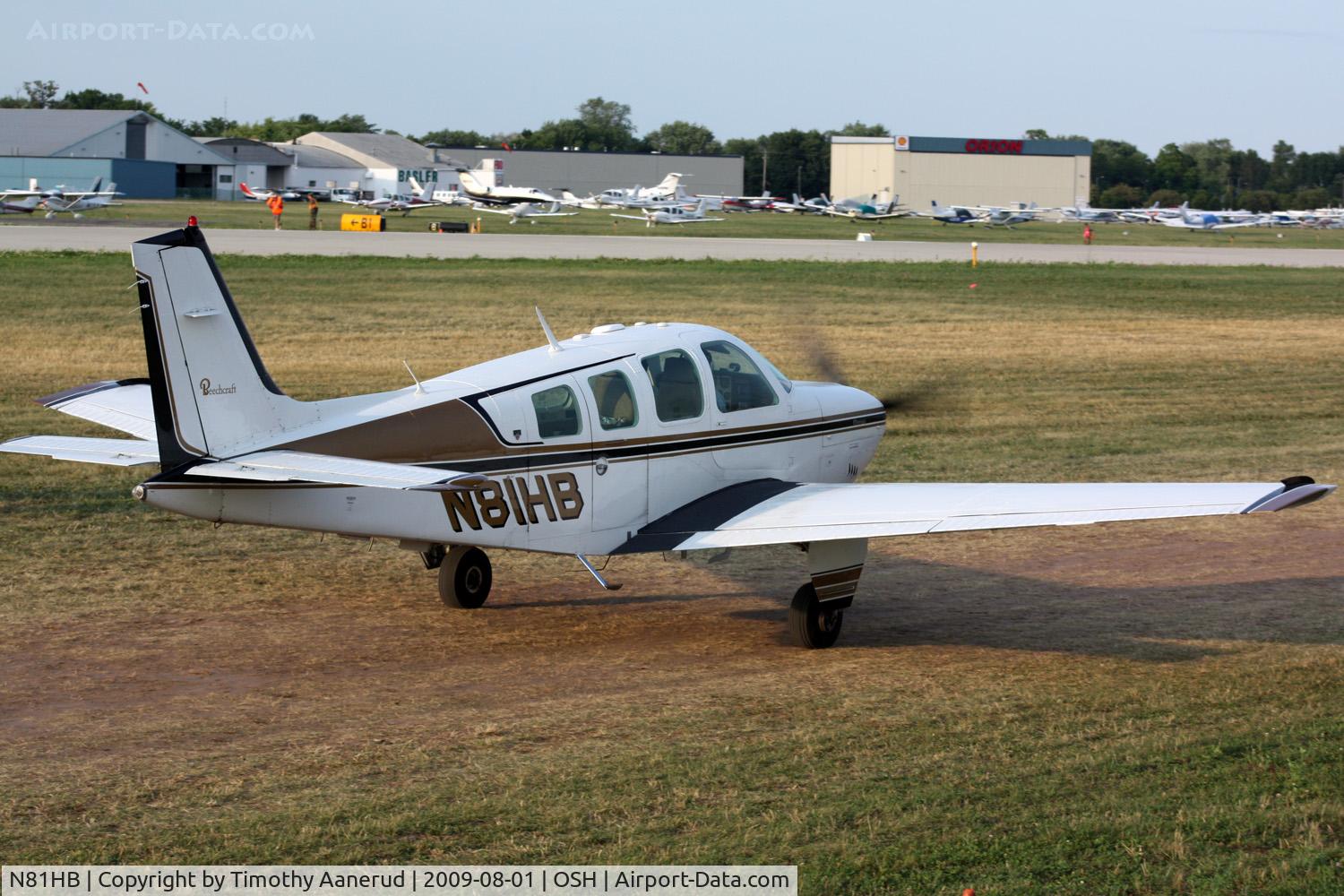 N81HB, 1981 Beech A36 Bonanza 36 C/N E-1902, 1981 Beech A36, c/n: E-1902