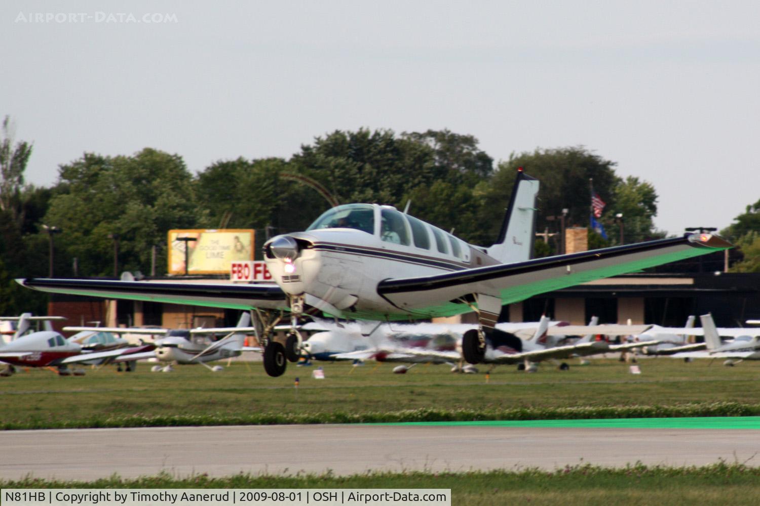 N81HB, 1981 Beech A36 Bonanza 36 C/N E-1902, 1981 Beech A36, c/n: E-1902