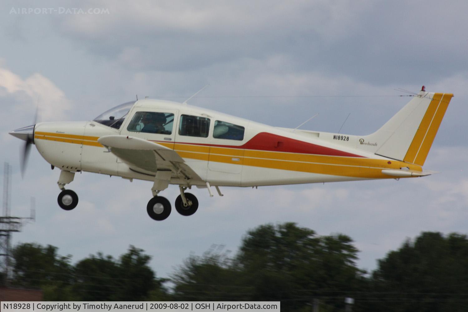 N18928, 1977 Beech C23 Sundowner 180 C/N M-1966, 1977 Beech C23, c/n: M-1966