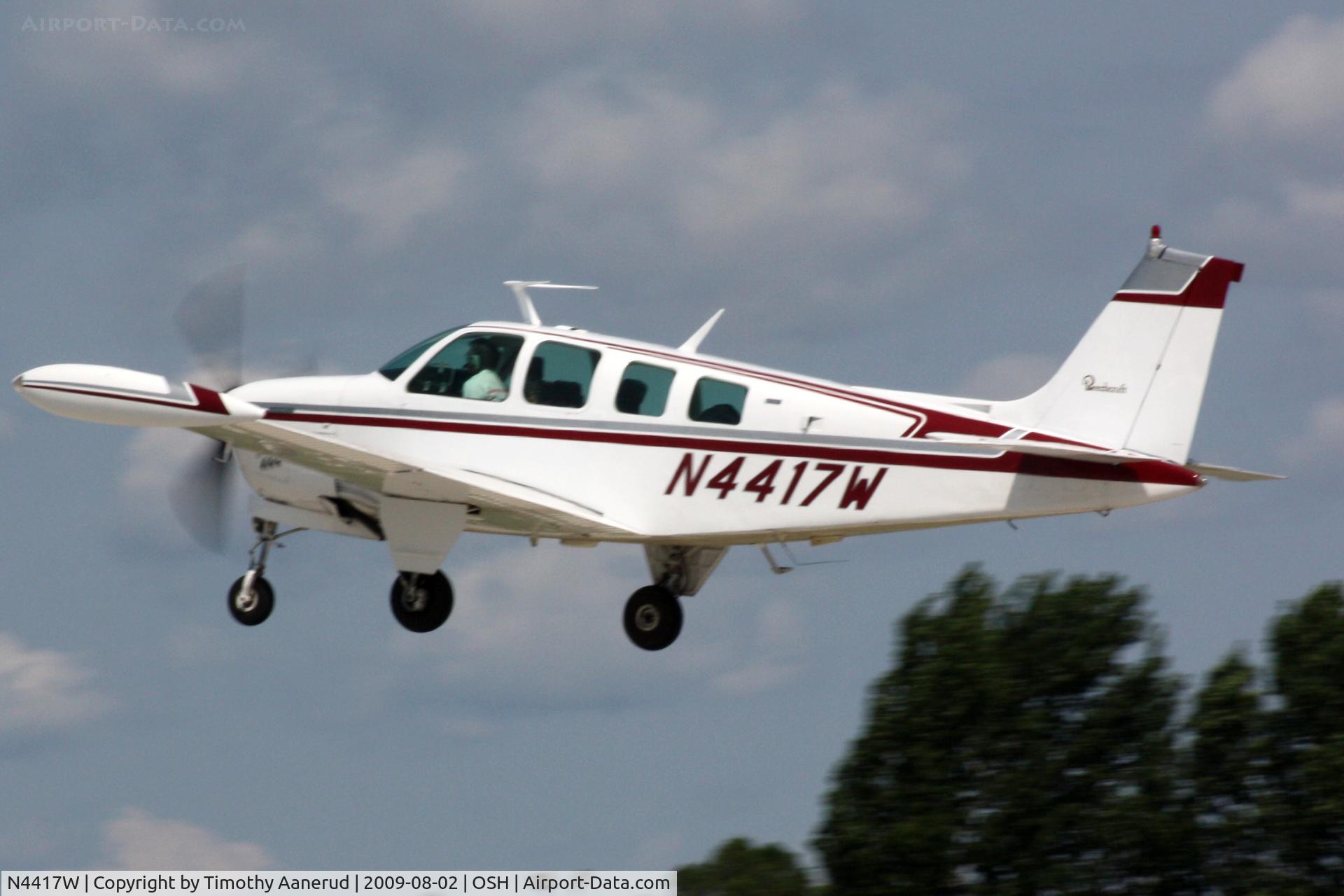 N4417W, 1974 Beech A36 Bonanza 36 C/N E-529, 1974 Beech A36, c/n: E-529