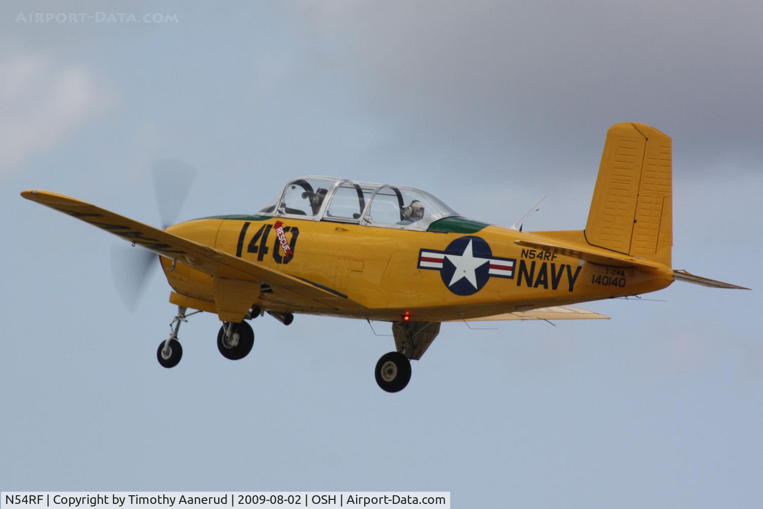 N54RF, 1957 Beech T-34A (A45) Mentor Mentor C/N G-140, 1957 Beech A45, c/n: G-140