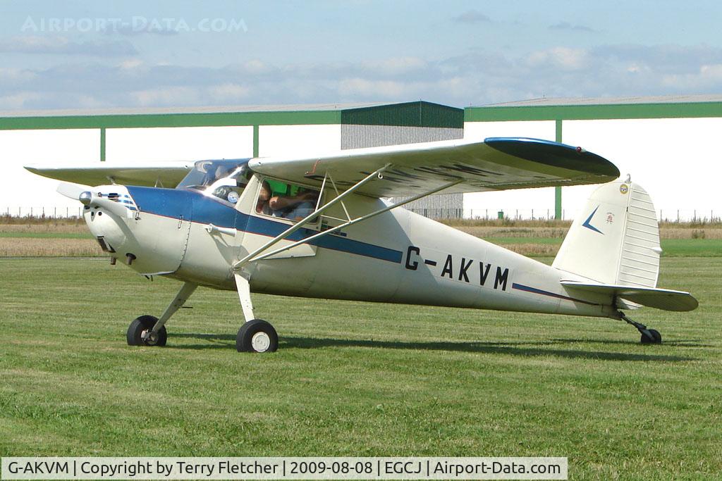 G-AKVM, 1947 Cessna 120 C/N 13431, Cessna 120 - Visitor to Sherburn for the 2009 LAA Great Northern Rally