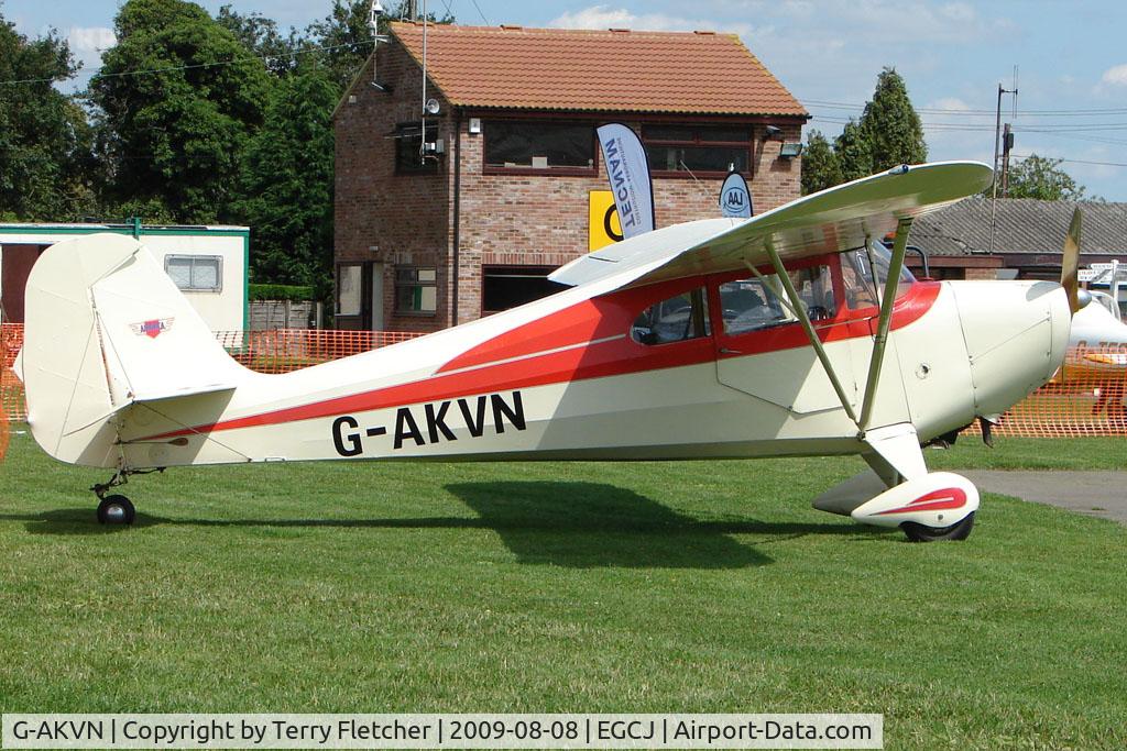 G-AKVN, 1946 Aeronca 11AC Chief Chief C/N 11AC-469, Aeronca 11AC - Visitor to Sherburn for the 2009 LAA Great Northern Rally