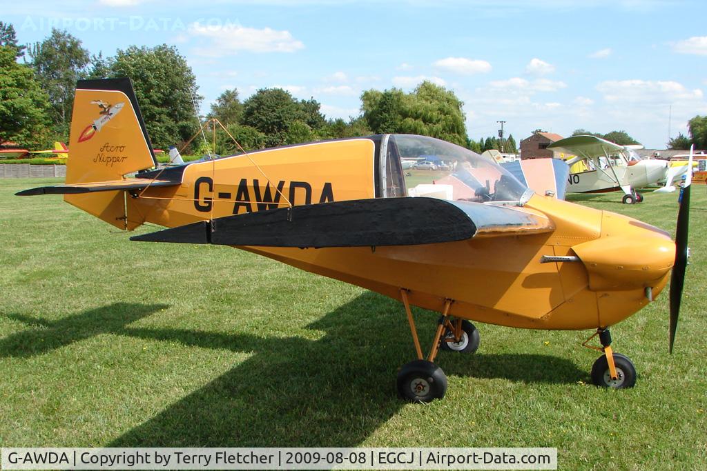 G-AWDA, 1968 Slingsby T.66 Nipper 3 C/N S117, Slingsby Nipper - Visitor to Sherburn for the 2009 LAA Great Northern Rally