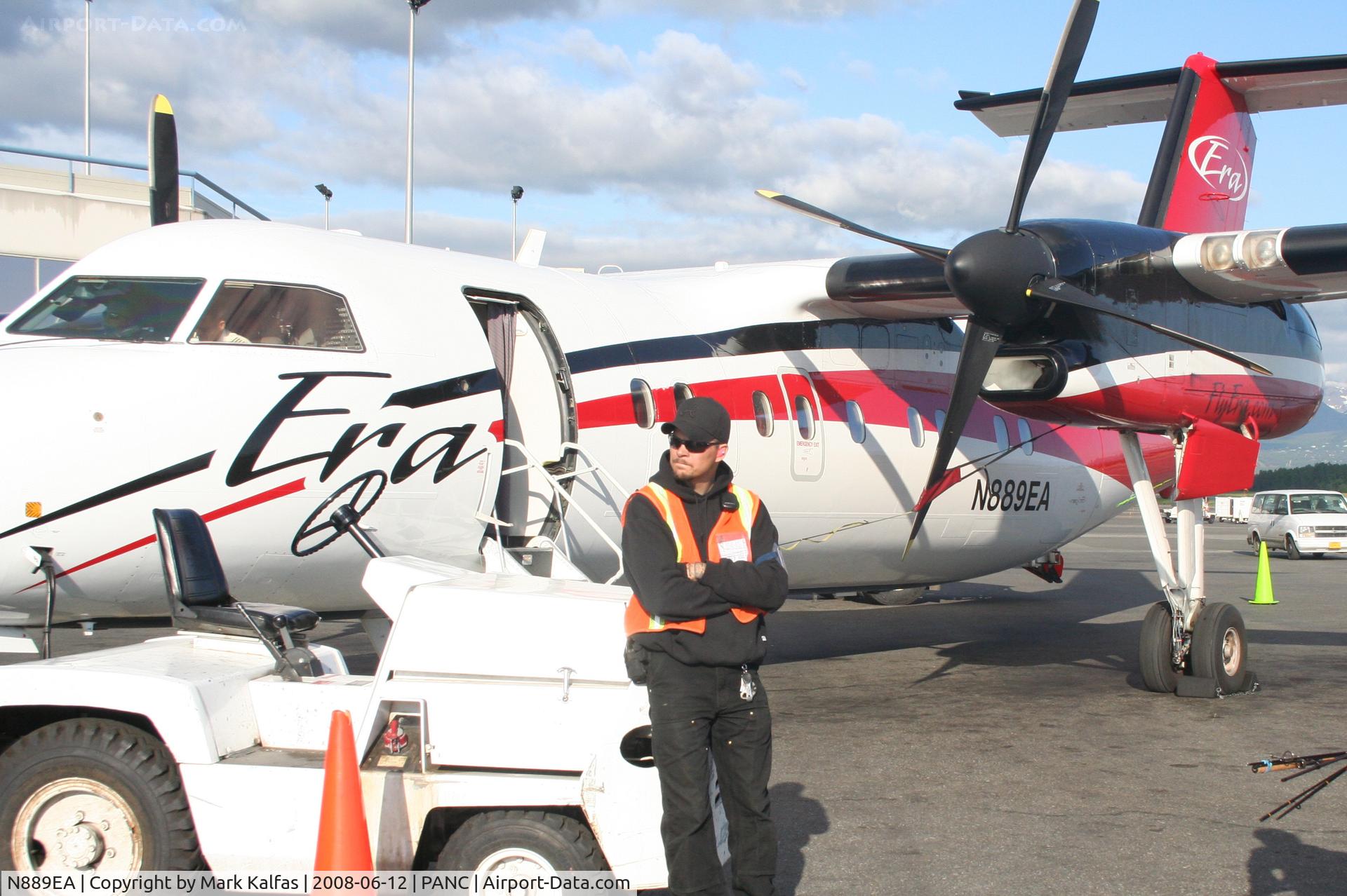 N889EA, 1992 De Havilland Canada DHC-8-106 Dash 8 C/N 322, ERA Dehavilland DHC-8-106, N889EA preparing for a trip down to PAEN.