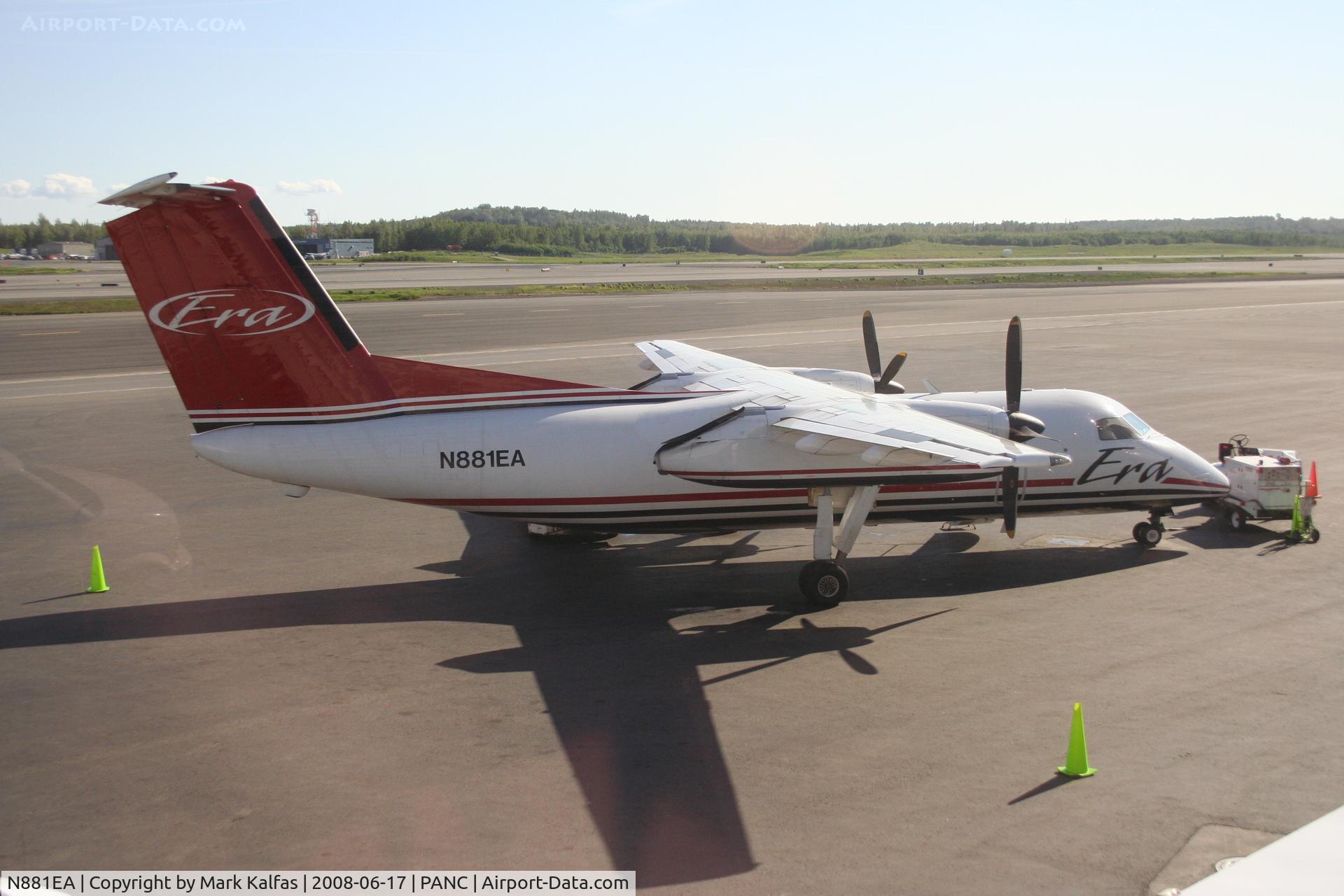 N881EA, 1990 De Havilland Canada DHC-8-106 Dash 8 C/N 233, ERA Dehavilland DHC-8-106, N881EA arriving PANC from PAEN.