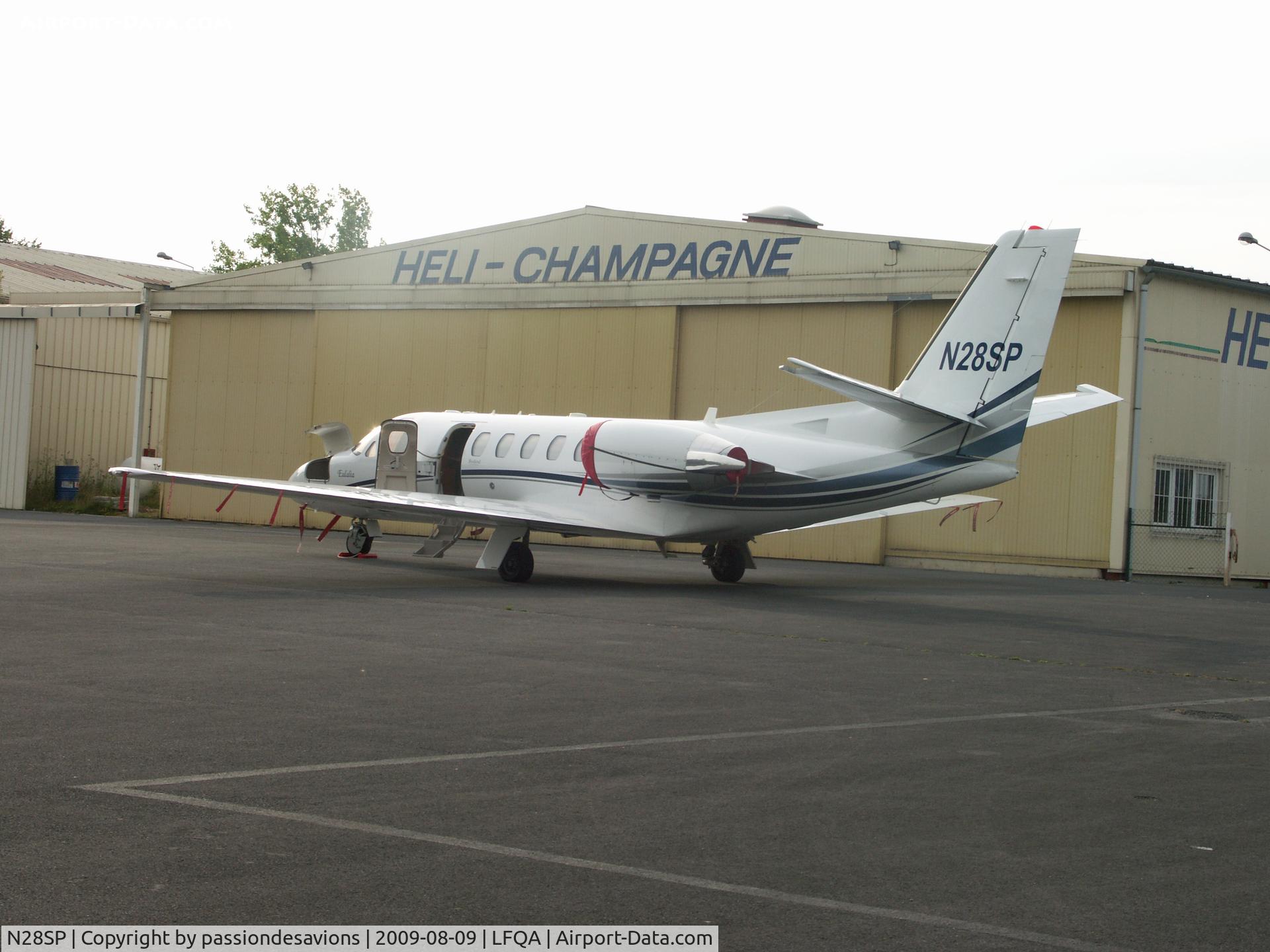 N28SP, Cessna 550 Citation Bravo C/N 550-1125, on thee Apron