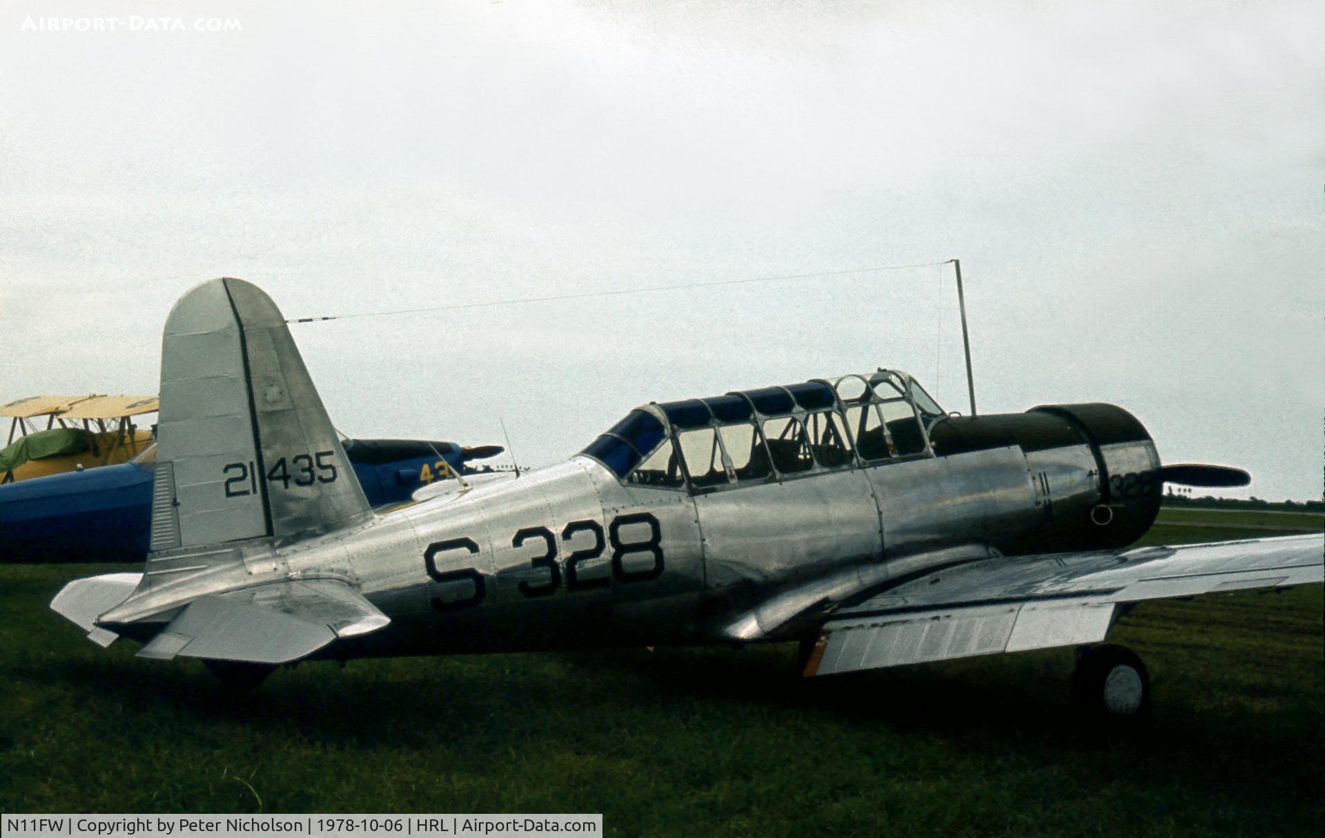 N11FW, 1942 Consolidated Vultee BT-13A C/N 5274, This BT-13A was present at the 1978 Confederate Air Force's Airshow at Harlingen.