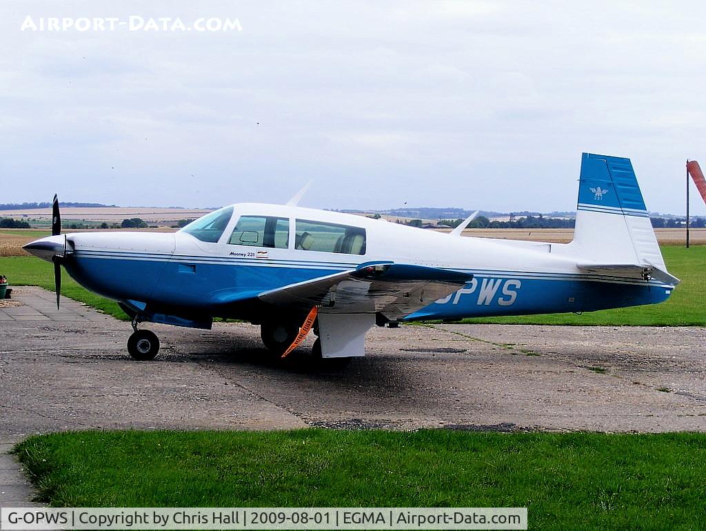 G-OPWS, 1982 Mooney M20K C/N 25-0663, privately owned, Previous ID: N1162W