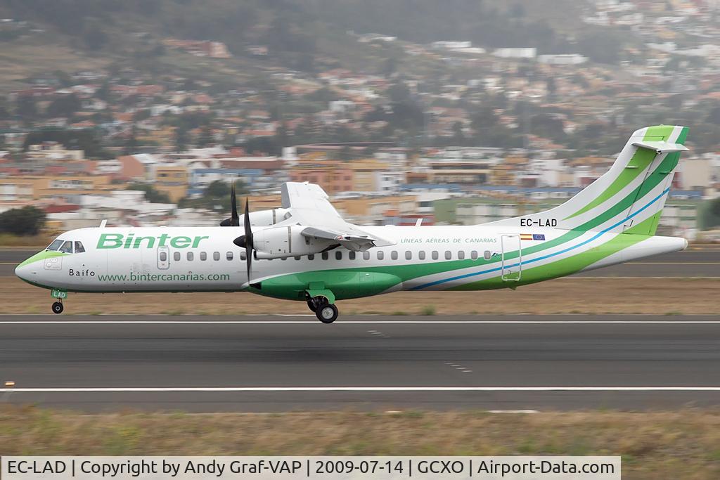EC-LAD, 2009 ATR 72-212A C/N 864, Binter Canarias ATR72