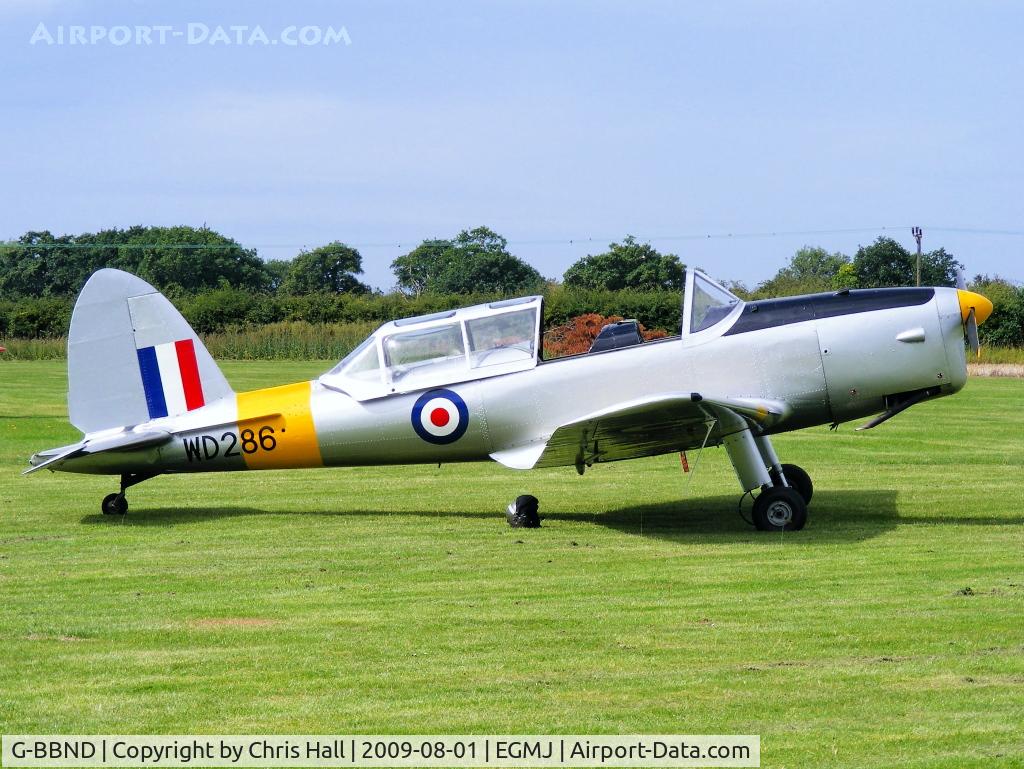 G-BBND, 1950 De Havilland DHC-1 Chipmunk T.10 C/N C1/0225, ex Royal Air Force, WD286