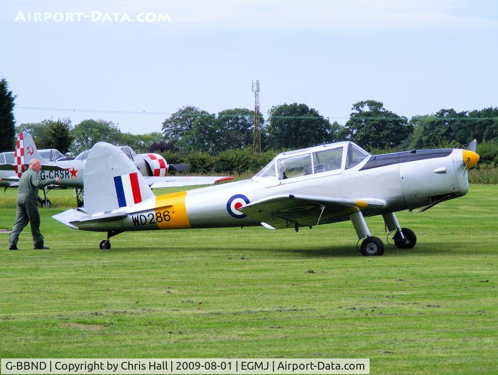 G-BBND, 1950 De Havilland DHC-1 Chipmunk T.10 C/N C1/0225, ex Royal Air Force, WD286