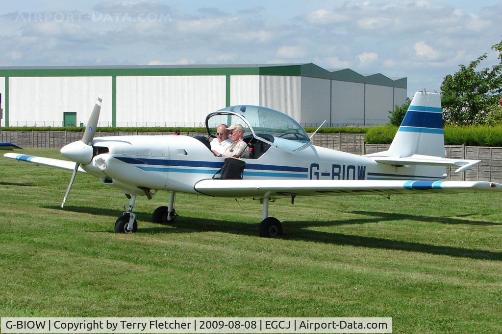 G-BIOW, 1981 Slingsby T-67A Firefly C/N 1988, Slingsby Firefly - Visitor to Sherburn for the 2009 LAA Great Northern Rally