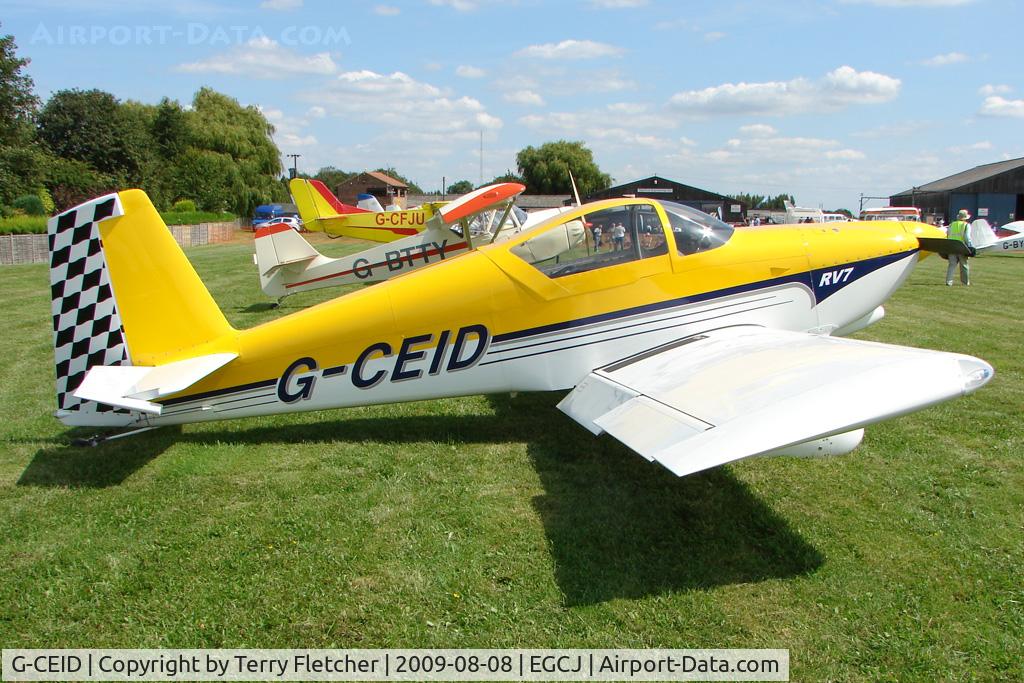 G-CEID, 2007 Vans RV-7 C/N PFA 323-14403, Vans RV-7 - Visitor to Sherburn for the 2009 LAA Great Northern Rally
