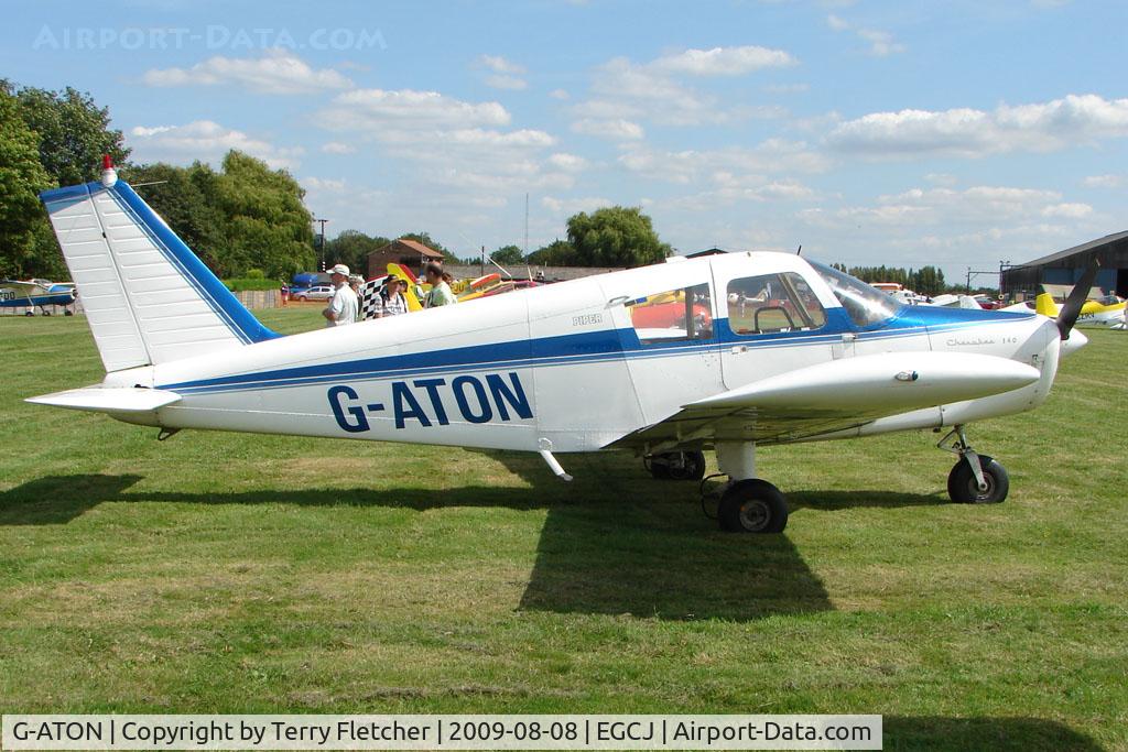 G-ATON, 1966 Piper PA-28-140 Cherokee C/N 28-21654, Piper PA-28-140 - Visitor to Sherburn for the 2009 LAA Great Northern Rally