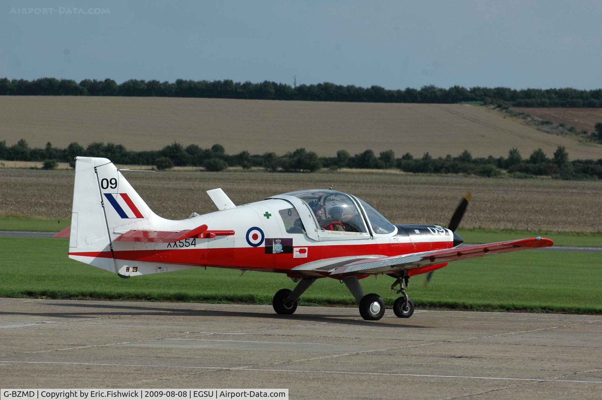 G-BZMD, 1973 Scottish Aviation Bulldog T.1 C/N BH120/247, 2. XX554 Bulldog at Duxford
