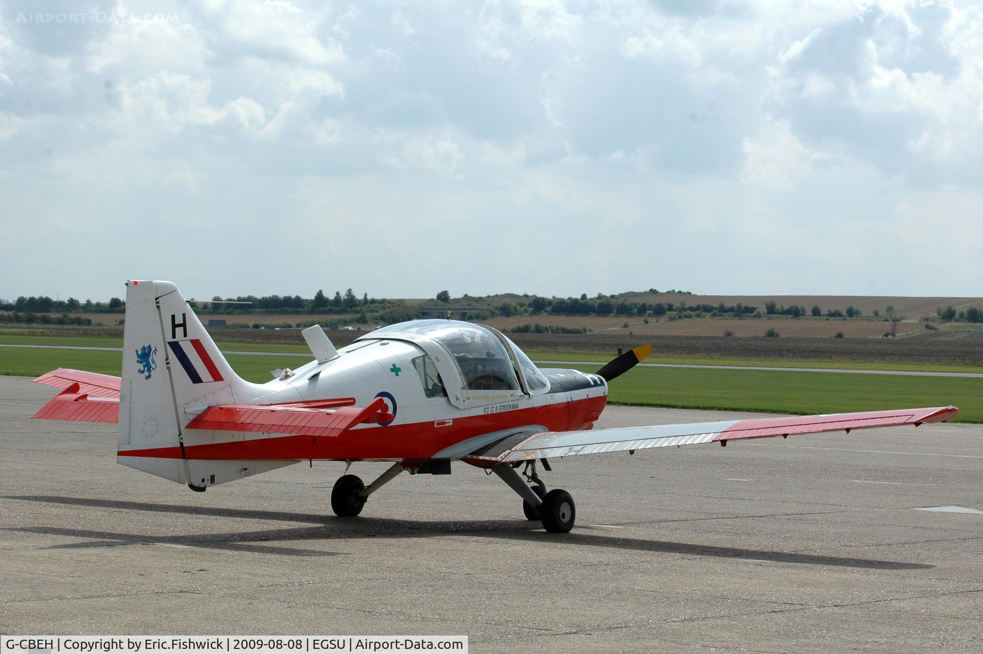 G-CBEH, 1973 Scottish Aviation Bulldog T.1 C/N BH120/207, XX521 Bulldog at Duxford