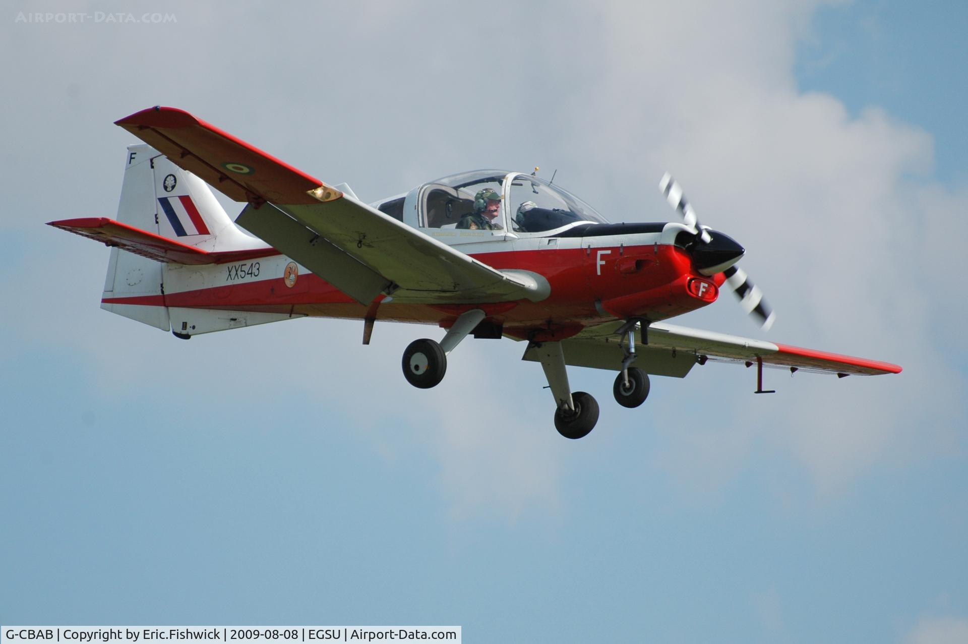 G-CBAB, 1973 Scottish Aviation Bulldog T.1 C/N BH.120/235, 43. XX543 Bulldog at Duxford