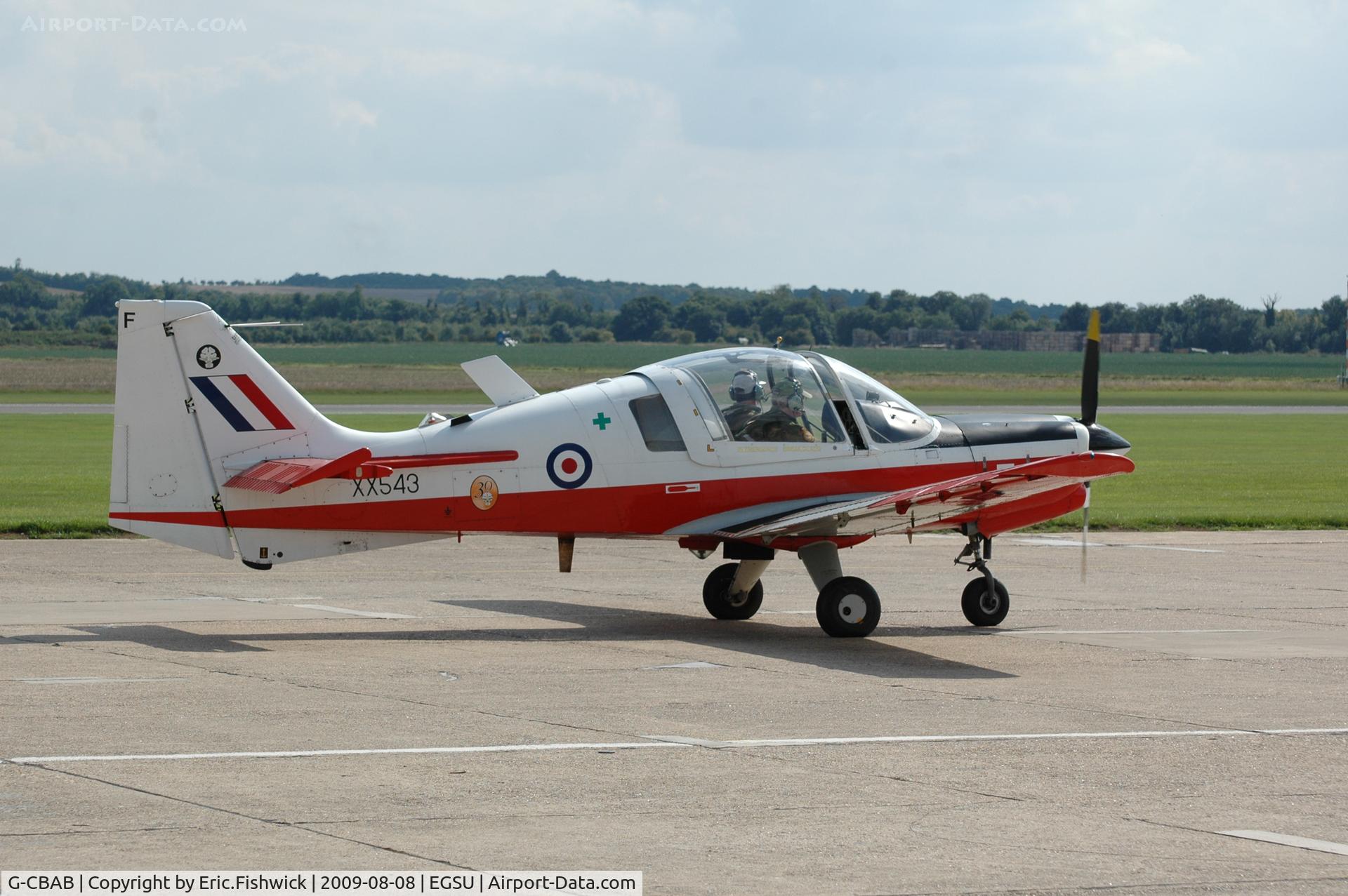 G-CBAB, 1973 Scottish Aviation Bulldog T.1 C/N BH.120/235, 2. XX543 Bulldog at Duxford